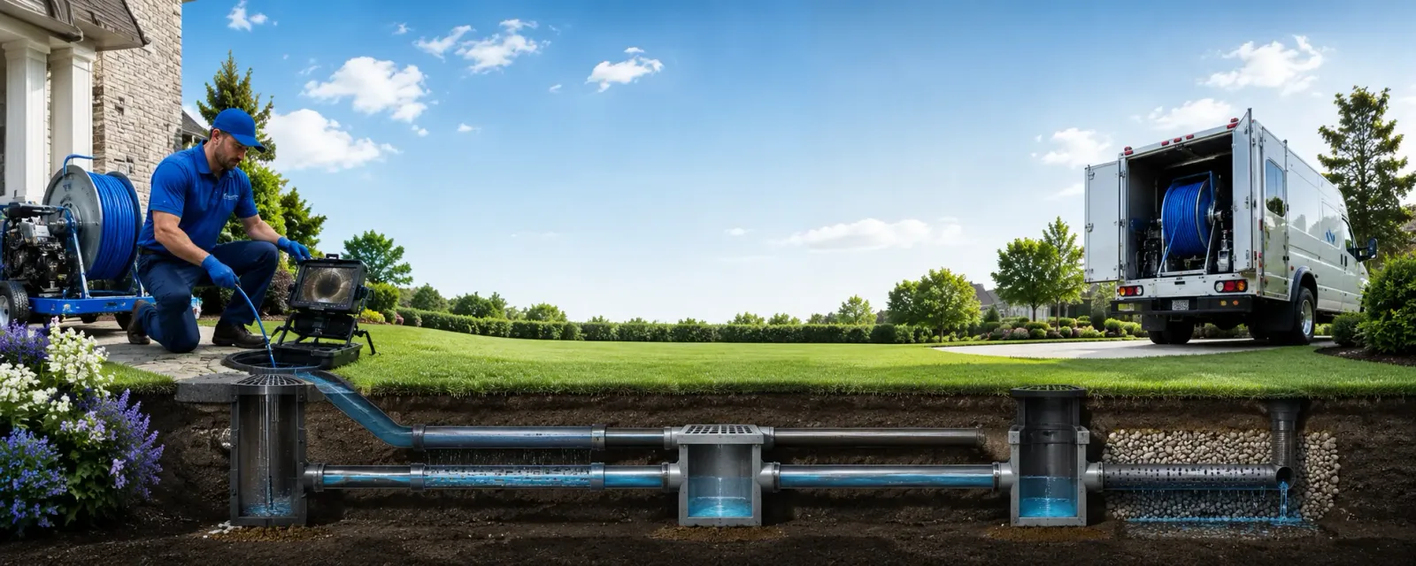 Outdoor drain cleaning information for West Nyack, NY